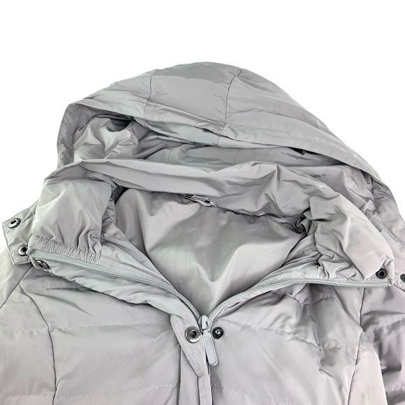 Garnet Hill Down Puffer Jacket in Grey - Picture 3 of 7